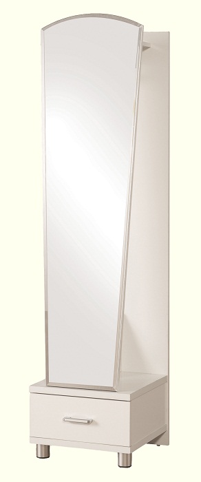 Charisma Cheval standing bedroom mirror in white. Also in black. , Please click to get details