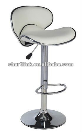 PU SWIVEL BAR CHAIR with gas lift 
PU Seat and Chromed gas lift 
Any color is available , Please click to get details